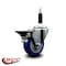 Service Caster 3.5'' Blue Poly Swivel 7/8'' Expanding Stem Caster with Brake SCC-EX20S3514-PPUB-BLUE-PLB-78 - alternate 3